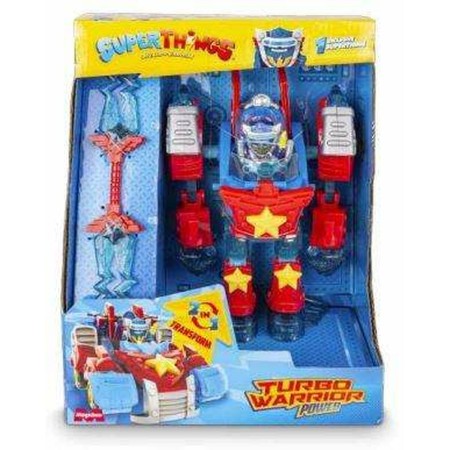 Super Robot Trasformabile SuperThings Turbo Warrior Power 18 x 21 x 8,7 cm Macchina