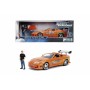 Playset Fast & Furious Brian & Toyota Supra 2 Pezzi