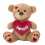 Peluche I Love You Orso 55 cm Marrone