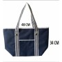 Borsa da Mare Blu scuro Oxford 48 x 18 x 34 cm