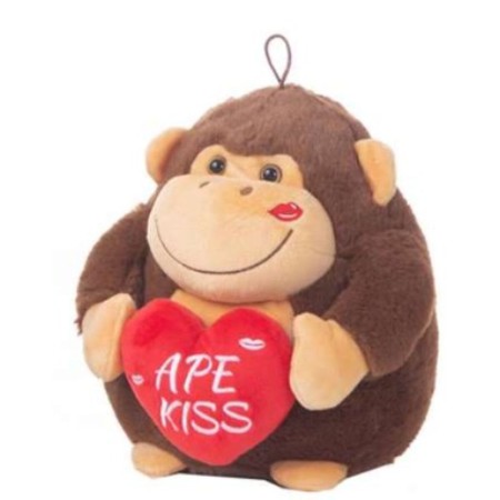 Peluche Gorilla Cuore 22 cm