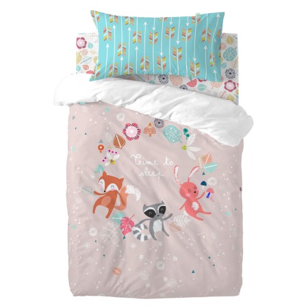 Set di copripiumino HappyFriday Moshi Moshi Fantasy Multicolore Culla Neonato 2 Pezzi