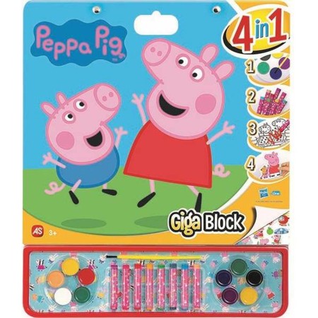 Disegni da dipingere Peppa Pig Adesivi 4 in 1