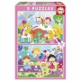 Set di 2 Puzzle Educa Fantasy world 48 Pezzi