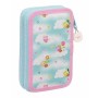 Astuccio Doppio Gabby's Dollhouse Sweet Home Azzurro Chiaro 12,5 x 19,5 x 4 cm