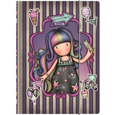 Agenda Gorjuss Fairground Up and Away Viola A4 24,8 x 9 x 33,4 cm