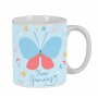 Tazza Mug BlackFit8 Mariposa Azzurro Chiaro Farfalla 350 ml Grande