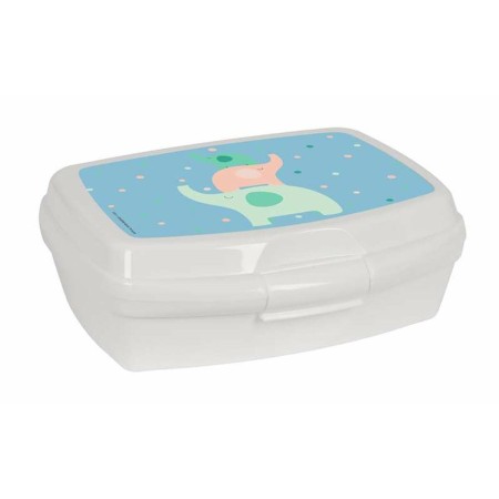 Contenitore per Sandwich Safta Elefantes Menta Poliuretano 17 x 6 x 14 cm