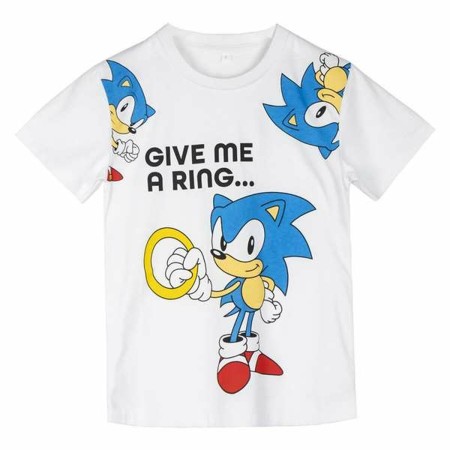 Maglia a Maniche Corte per Bambini Sonic