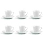 Set di Tazze da Caffè Quid Revova (12 pcs) Ceramica Trasparente 6 Unità (9 cl)