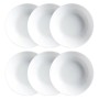 Set di piatti Luminarc Diwali 6 pcs Bianco Vetro