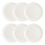 Set di piatti Luminarc Diwali 6 Unità Bianco Vetro (Ø 27 cm)