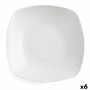 Piatto Fondo Quid Novo Vinci Ceramica Bianco (20,5 cm) (Pack 6x)