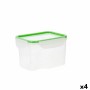 Porta pranzo Ermetico Quid Greenery 1,8 L Trasparente Plastica (Pack 4x)