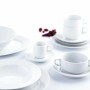 Piatto Quid Basic Caffè Ceramica Bianco (12,5 cm) (Pack 12x)