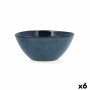 Ciotola Bidasoa Ikonic Ceramica Azzurro (15,8 x 15 x 7 cm) (Pack 6x)