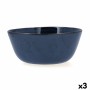 Insalatiera Bidasoa Ikonic Ceramica Azzurro (20 x 19,5 x 8,5 cm) (Pack 3x)