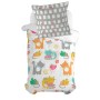 Federa HappyFriday Moshi Moshi Cat & mouse Multicolore 80 x 80 cm