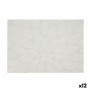 Sottopentola Bidasoa Ikonic Fogli Grigio PVC (45 x 30 cm) (Pack 12x)