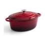 Casseruola con coperchio Bidasoa Rosso Metallo (4,3 L)