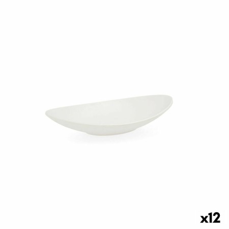 Piatto Fondo Quid Select Ovale Bianco Plastica 18 x 10,5 x 3 cm (12 Unità)