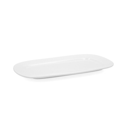 Teglia da Cucina Bidasoa Glacial Bianco Ceramica 31 x 18 cm (6 Unità) (Pack 6x)