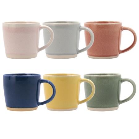 Tazza Mug Bidasoa Artesano Multicolore Ceramica 330 ml (6 Unità) (Pack 6x)