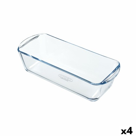 Stampo da Forno Pyrex Classic Vidrio Rettangolare Trasparente Vetro 28 x 11 x 8 cm (4 Unità)