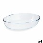 Pirofila da Forno Pyrex Classic Vidrio Trasparente Vetro Ovalada 30 x 21 x 7 cm (4 Unità)