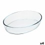 Pirofila da Forno Pyrex Classic Vidrio Trasparente Vetro Ovalada 40 x 28 x 7 cm (4 Unità)