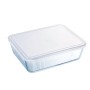 Portapranzo Rettangolare con Coperchio Pyrex Cook & Freeze 22,5 x 17,5 x 6,5 cm 1,5 L Trasparente Silicone Vetro (6 Unità)