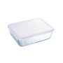 Portapranzo Rettangolare con Coperchio Pyrex Cook & Freeze 25 x 20 cm Trasparente Silicone Vetro 2,6 L (6 Unità)