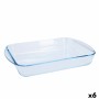 Pirofila da Forno Pyrex Classic Vidrio Trasparente Vetro Rettangolare 35 x 23 x 6 cm (6 Unità)