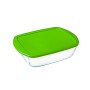 Portapranzo Rettangolare con Coperchio Pyrex Cook & Store Verde 1,1 L 23 x 15 x 7 cm Silicone Vetro (6 Unità)