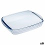 Stampo Rettangolare Ô Cuisine Ocuisine Vidrio Trasparente Vetro 23 x 15 x 5 cm Rettangolare (6 Unità)