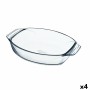 Pirofila da Forno Pyrex Irresistible Trasparente Vetro Ovalada 39,5 x 27,5 x 7 cm (4 Unità)