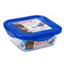 Porta pranzo Ermetico Pyrex Cook & go 21 x 21 x 9 cm Azzurro 1,9 L Vetro (6 Unità)