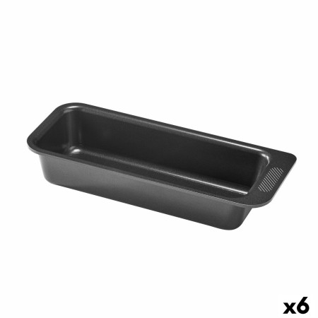 Stampo da Forno Pyrex Magic Rettangolare Nero Ø 26 cm (6 Unità)