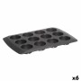 Stampo per Tortini Pyrex Magic Nero 31 x 26 x 4 cm (6 Unità)