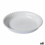 Stampo per Torte Pyrex Supreme Bianco Ceramica Vetro temperato Rotondo 25,5 x 25,5 x 4 cm 6 Unità