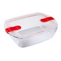 Porta pranzo Ermetico Pyrex Cook & Heat 2,5 L Trasparente Vetro (4 Unità)