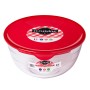 Porta Pranzo Rotondo con Coperchio Ô Cuisine Prep&store Ocu Rosso 1 L 17 x 17 x 9 cm Vetro (3 Unità)