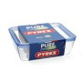 Porta pranzo Ermetico Pyrex Pure Glass Trasparente Vetro (2,6 L) (4 Unità)