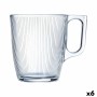 Tazza Luminarc Stripy Colazione Trasparente Vetro (250 ml) (6 Unità)