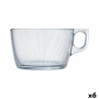 Tazza Luminarc Stripy Grande Trasparente Vetro (500 ml) (6 Unità)