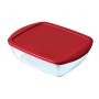 Porta pranzo Ermetico Pyrex Cook & store Rosso Vetro (400 ml) (6 Unità)