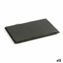 Vassoio di Ceramica Effetto Lavagna Quid Gastro Fun Nero 30 x 20 cm (12 Unità)