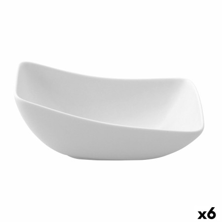 Ciotola Ariane Vital Quadrato Ceramica Bianco (Ø 14 cm) (6 Unità)