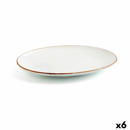 Teglia da Cucina Ariane Terra Ovale Ceramica Beige (Ø 32 cm) (6 Unità)