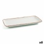 Teglia da Cucina Ariane Terra Rettangolare Ceramica Beige (28 x 14 cm) (6 Unità)